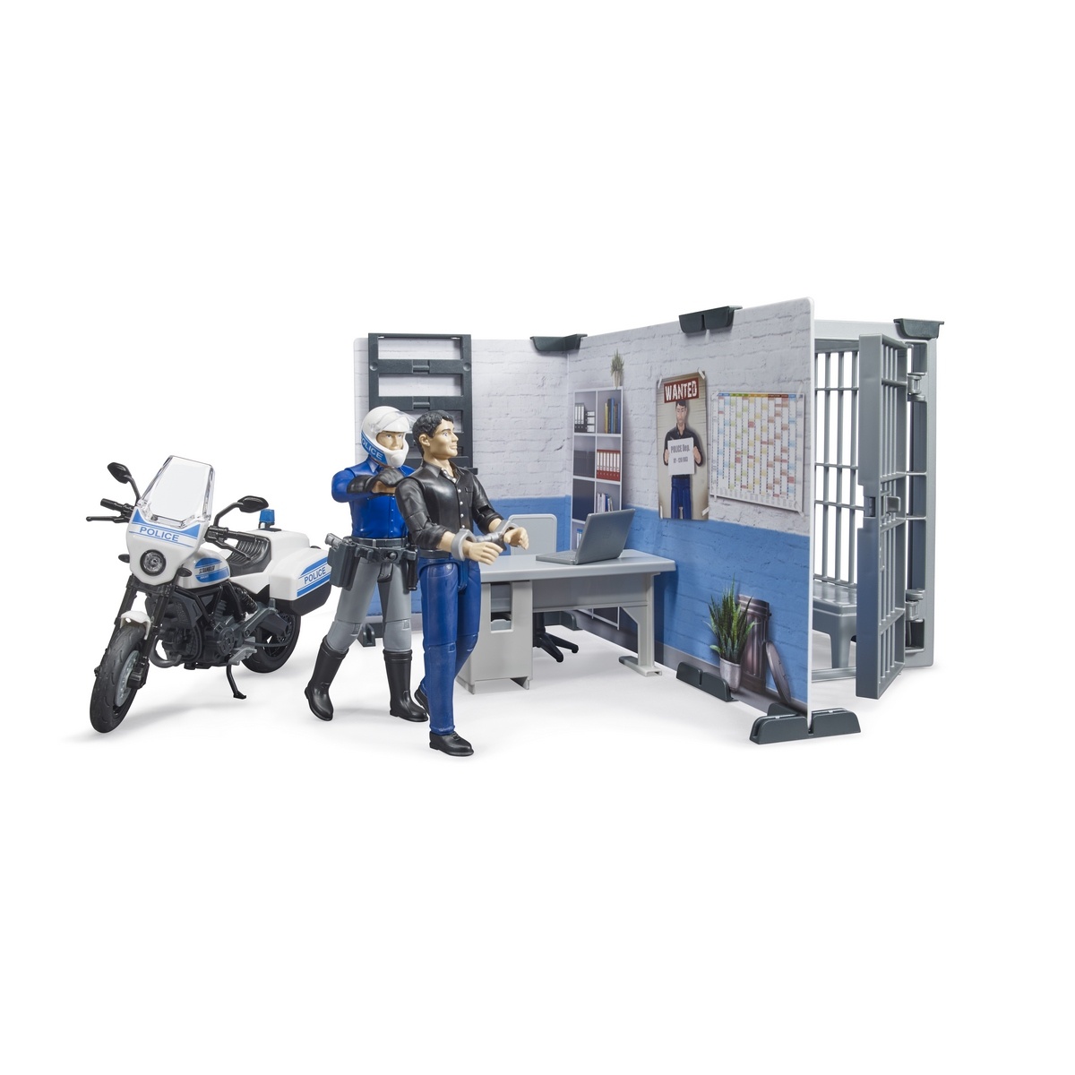 Bruder 62732 BWorld Policajná stanica s motorkou