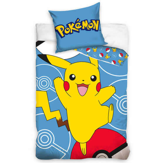 Carbotex Detské obliečky Pokémon Pikachu a Pokéball