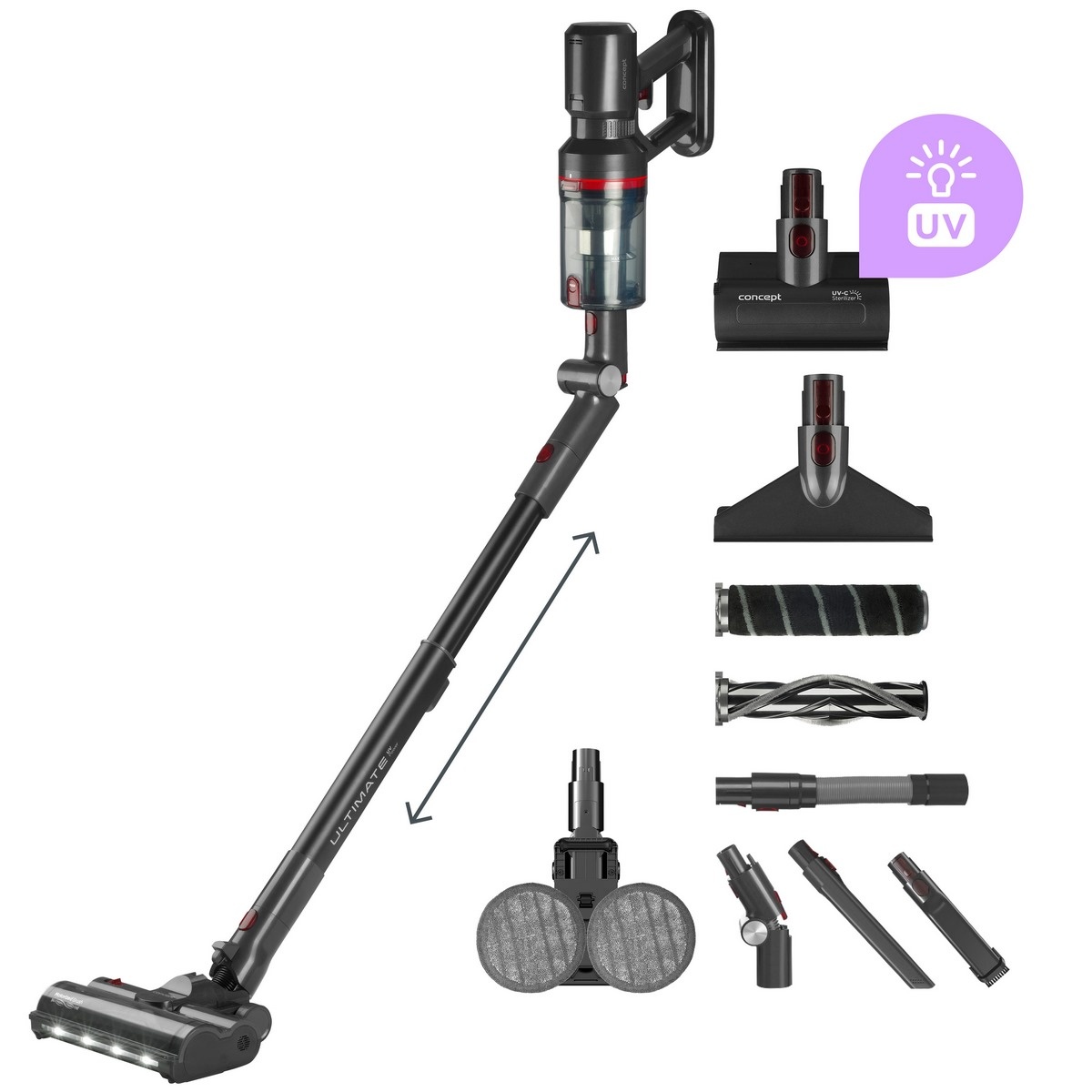Concept VP6260 tyčový vysávač 4v1 Ultimate Pro+