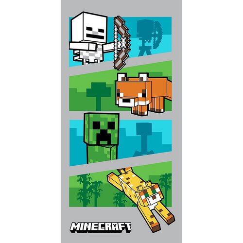 Carbotex Detská osuška Minecraft Zvieratká