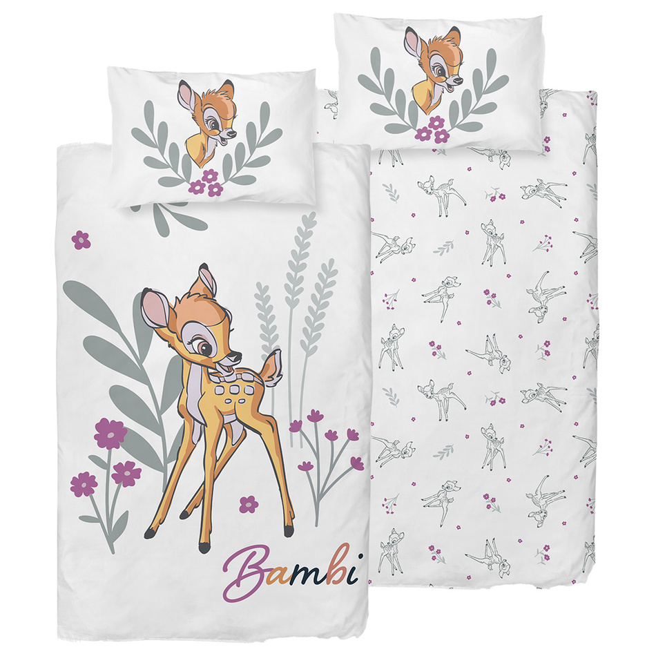 Detské povlečenie do postieľky Bambi Kvetinový Svet