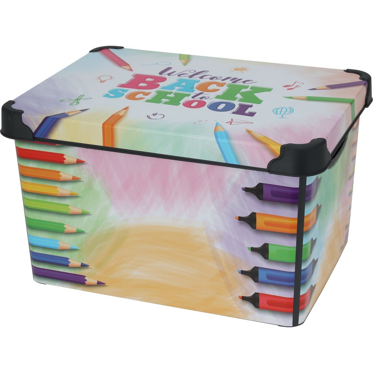 Detský úložný box s vekom Pencils