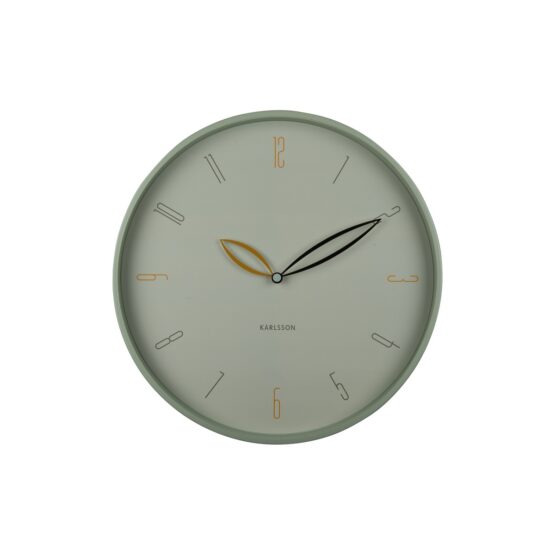 Dizajnové nástenné hodiny Karlsson 6012GR zelené