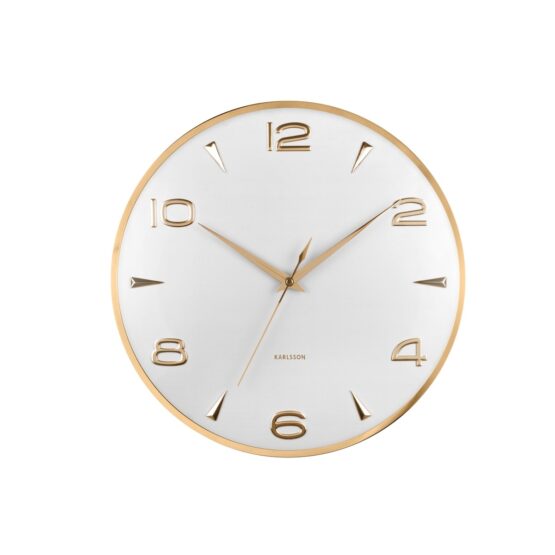 Dizajnové nástenné hodiny Karlsson 6017WH biele