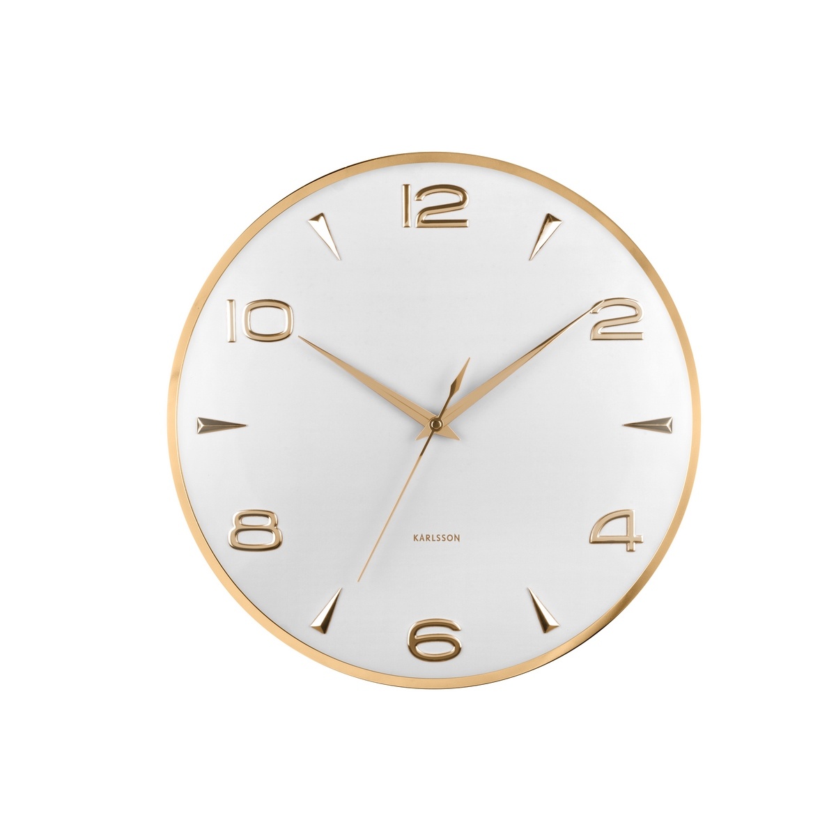Dizajnové nástenné hodiny Karlsson 6017WH biele