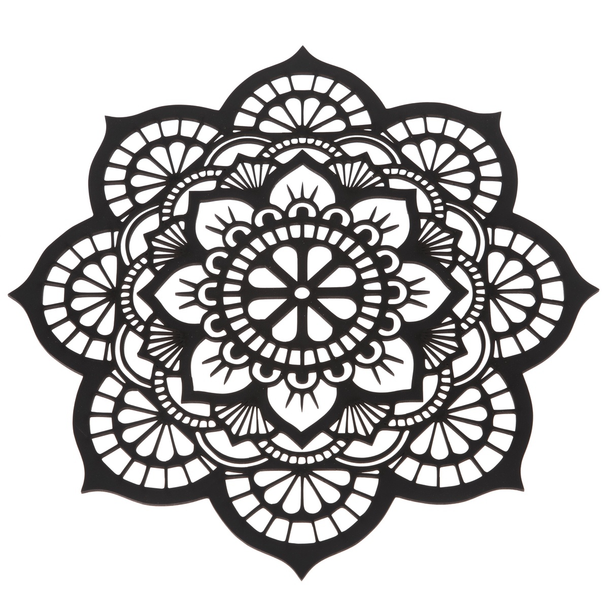 Drevená vyrezávaná dekorácia na stenu Mandala
