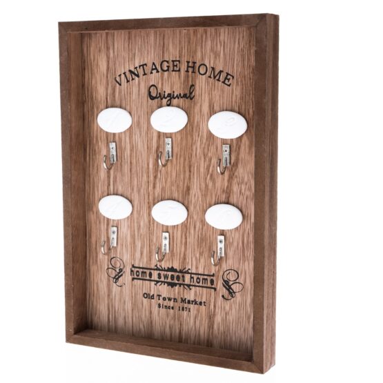 Drevený vešiak na kľúče Vintage Home