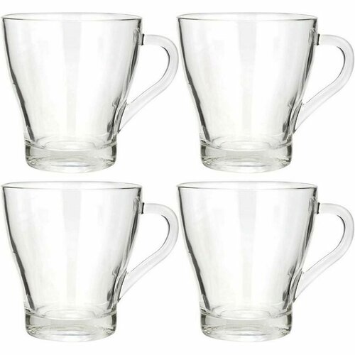 EH Sada sklenených hrnčekov Clear 300 ml