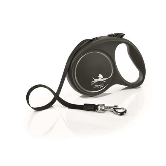 Flexi Samonavíjacie vodítko Black Design L