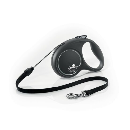 Flexi Samonavíjacie vodítko Black Design M