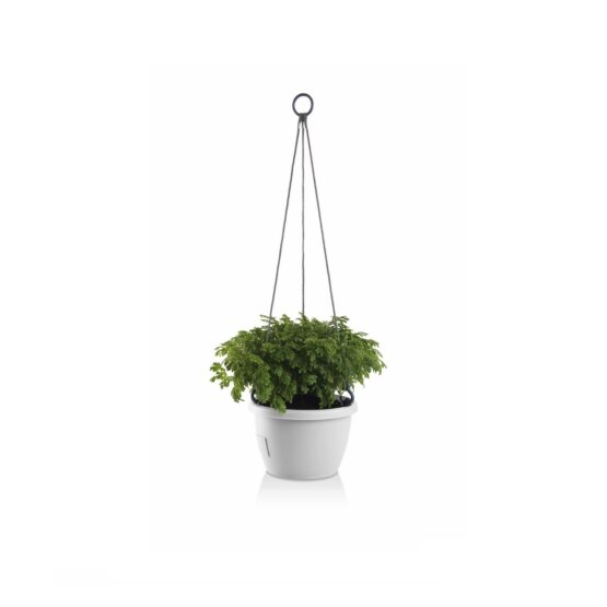 Gardenico Samozavlažovací závesný kvetináč Marina biela
