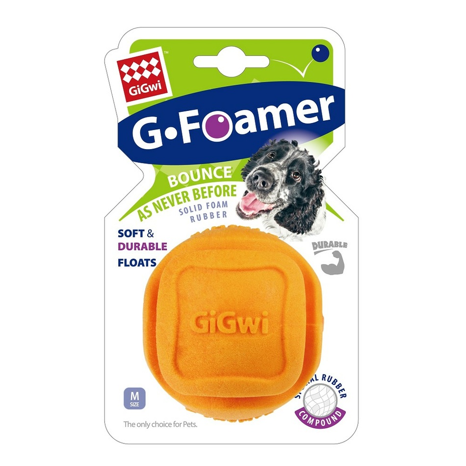 GiGwi Loptička pre psy Foamer Ball oranžová