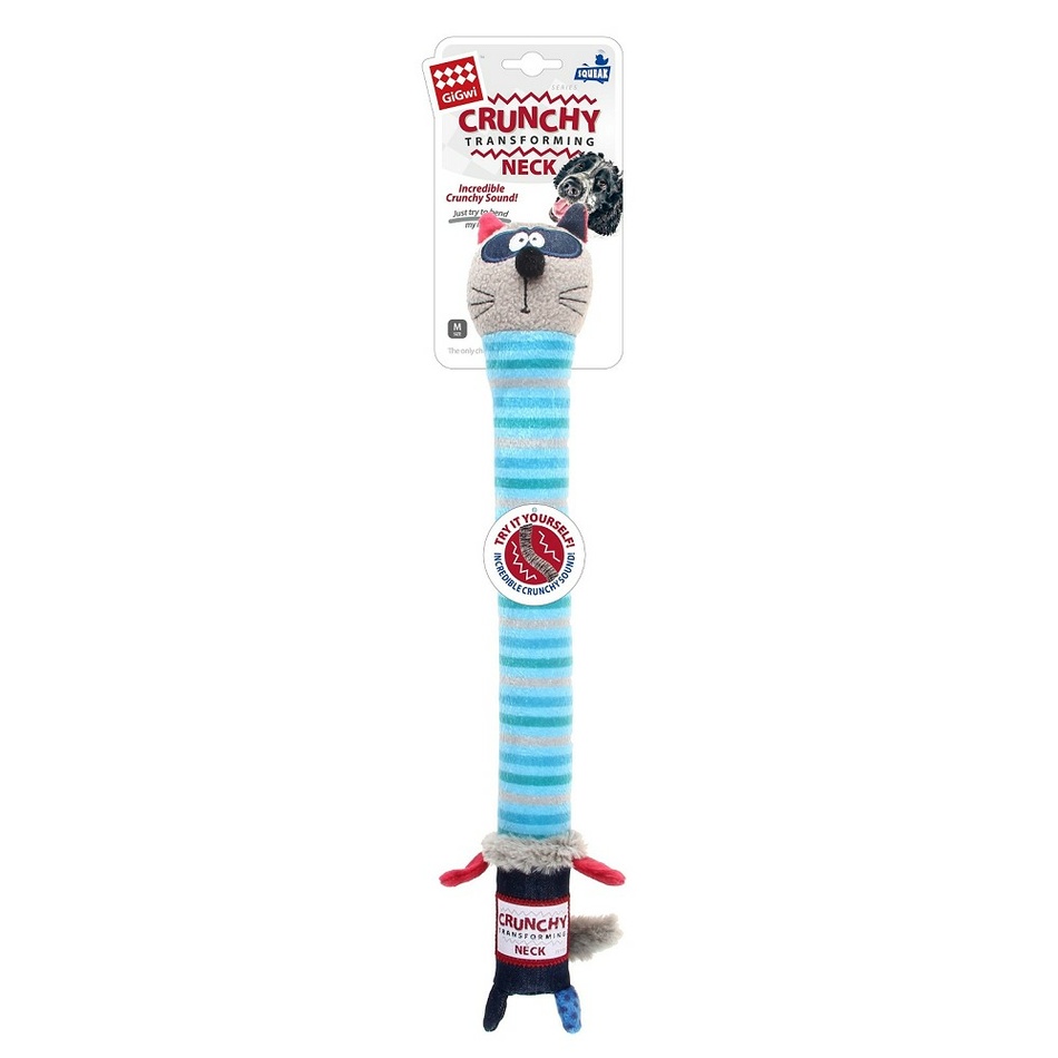 GiGwi Plyšová hračka s chrumkavým krkom Plush Friendz mýval M