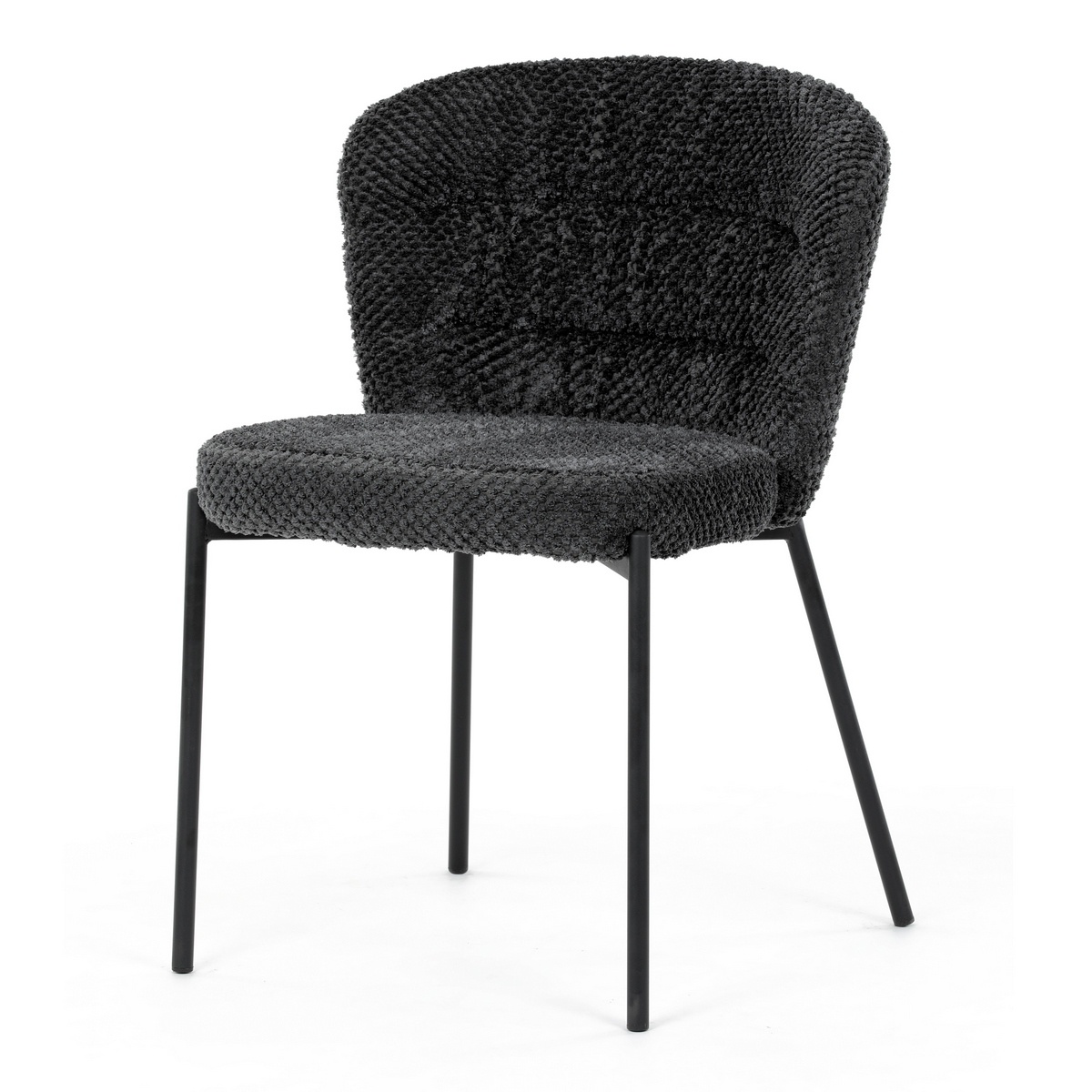 Jedálenská stolička Bouclé CT-W1077 GREY2