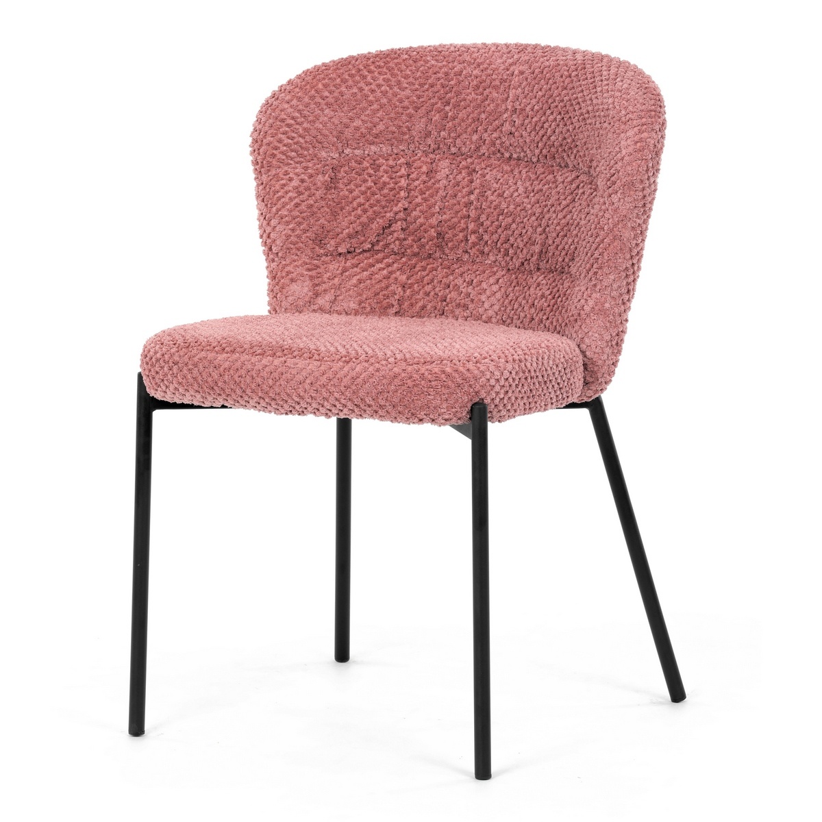 Jedálenská stolička Bouclé CT-W1077 PINK2