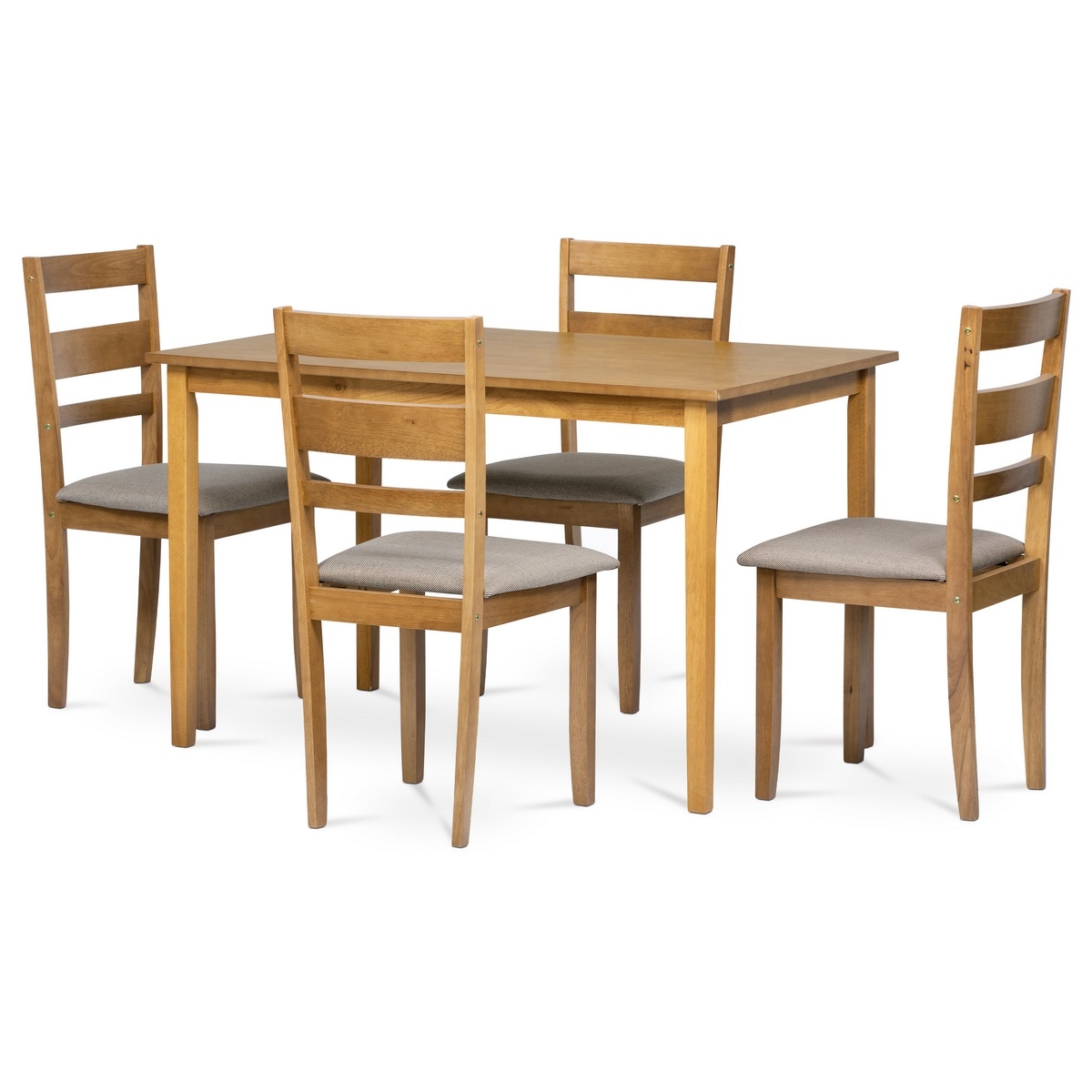 Jedálenský set z masívneho dreva so 4 stoličkami
