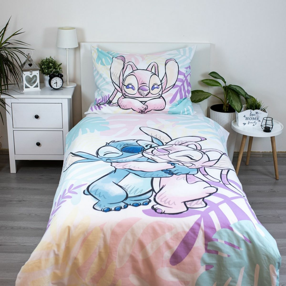 Jerry Fabrics Bavlnené obliečky Lilo and Stitch "Leaves"