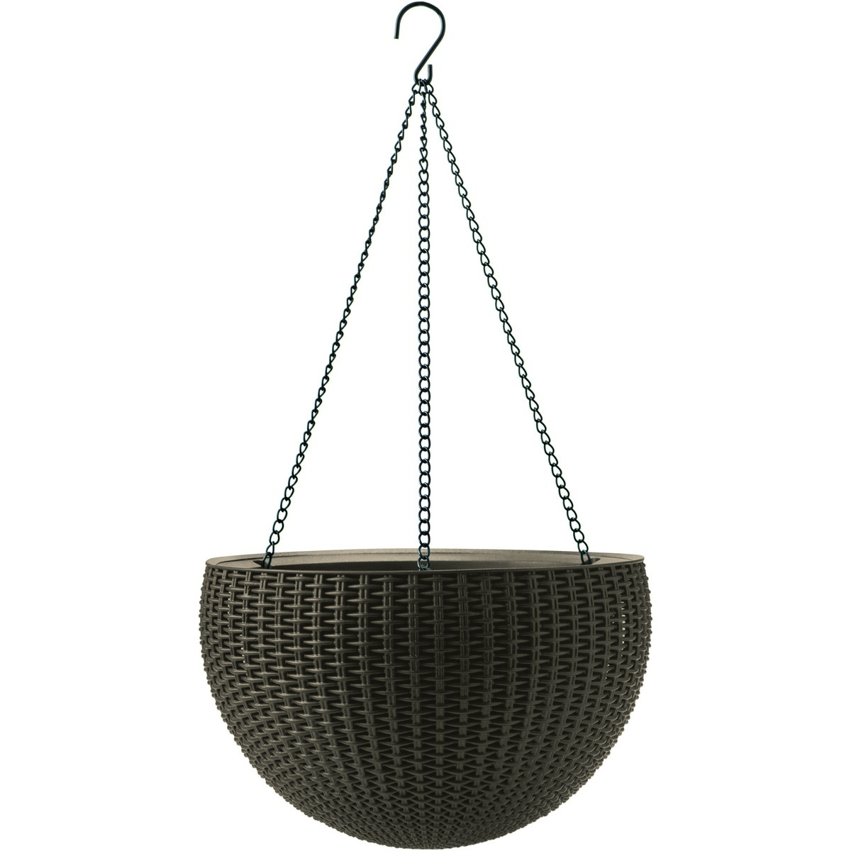 Keter Závesný kvetináč Sphere tmavohnedá