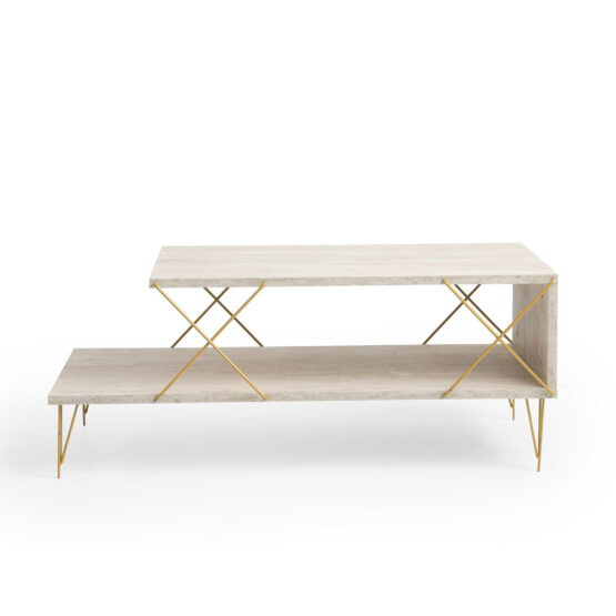 Konferenčný stolík Loire Gold Travertine