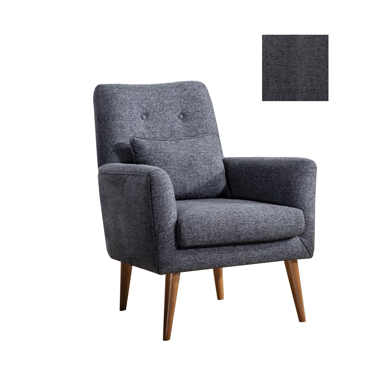Kreslo Zeni Berjer Dark Grey