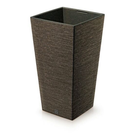 Kvetináč FURU SQUARE ECO WOOD s vložkou 24 c m