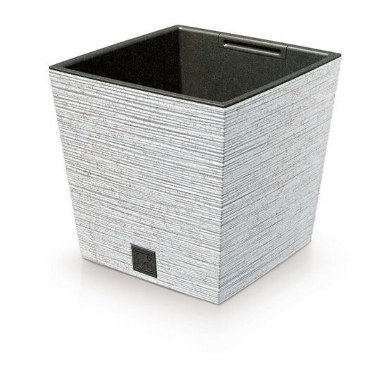 Kvetináč FURU SQUARE LOW ECO WOOD s vložkou m 24cm