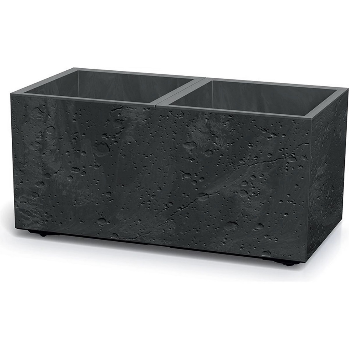 Kvetináč SIERRA CASE BETON EFFECT 77 cm čierny