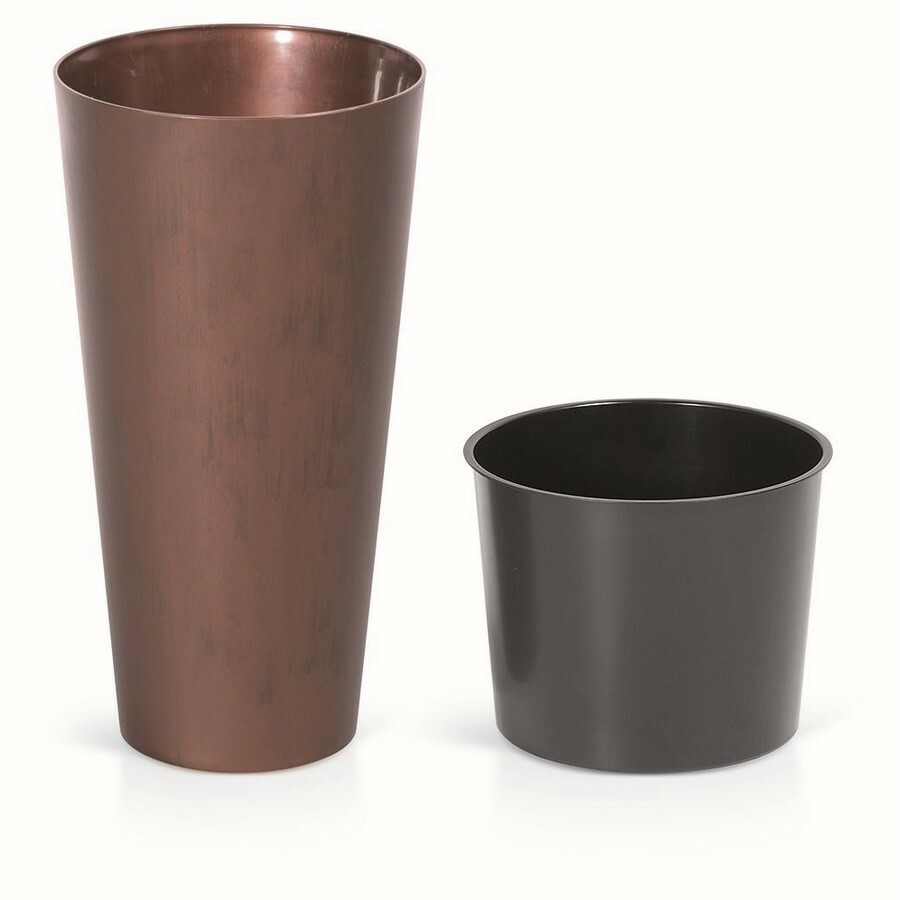 Kvetináč TUBUS SLIM CORTEN s vložkou 30 cm