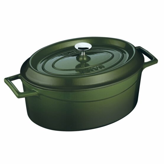 LAVA Metal Liatinový oválny hrniec zelená