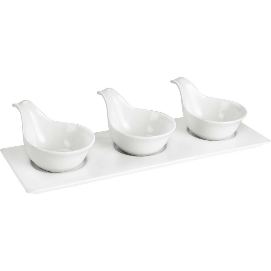Lamart LT9218 4 dielna servírovacia sada misiek Dine