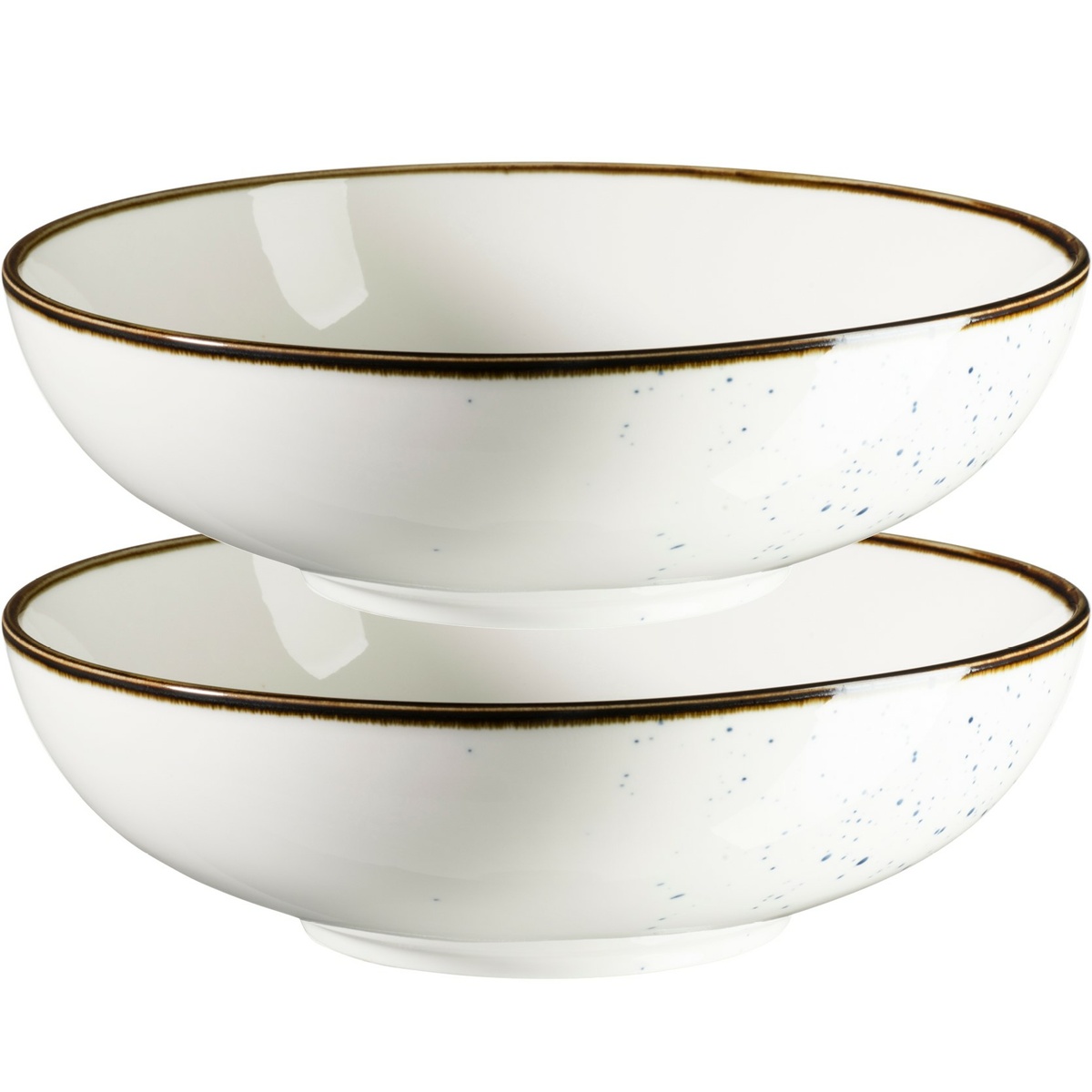 Mäser 2-dielna súprava misiek Pintar White modré bodky 22 cm