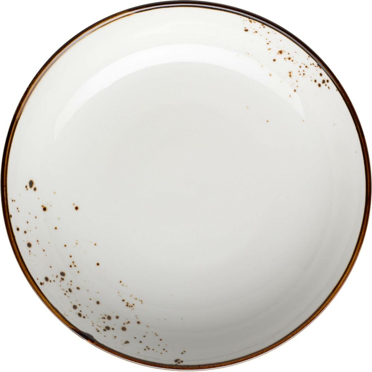 Mäser Hlboký tanier Pintar White hnedé bodky 21 cm