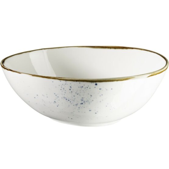 Mäser Oválna miska Pintar White modré bodky 22 x 19 cm