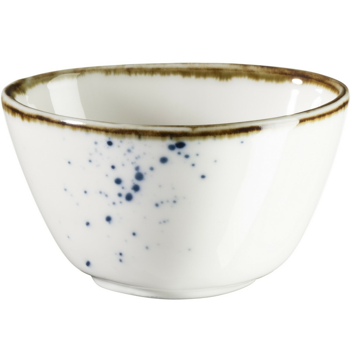 Mäser Oválna miska Pintar White modré bodky 7 x 6 cm
