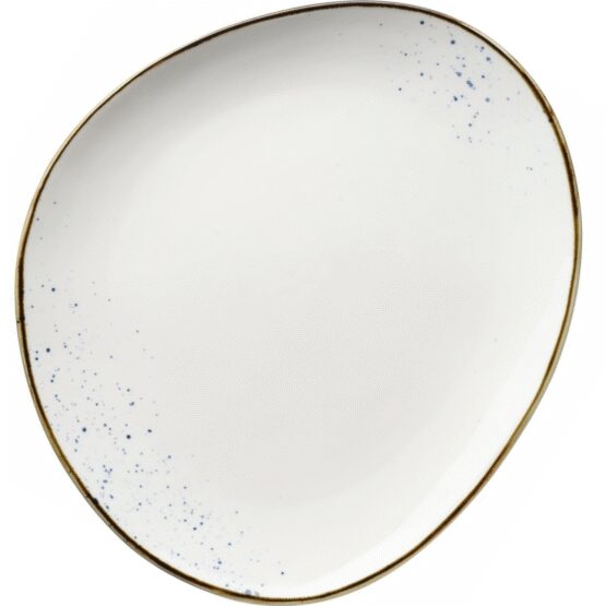 Mäser Oválny tanier Pintar Biele modré bodky 29 x26 cm