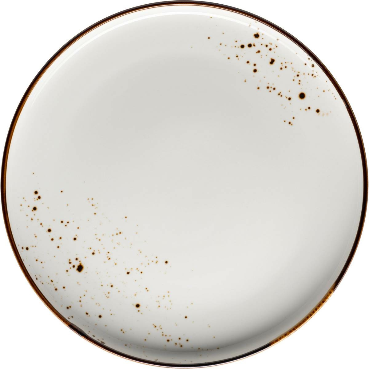 Mäser Plytký tanier Pintar White hnedé bodky 27 cm