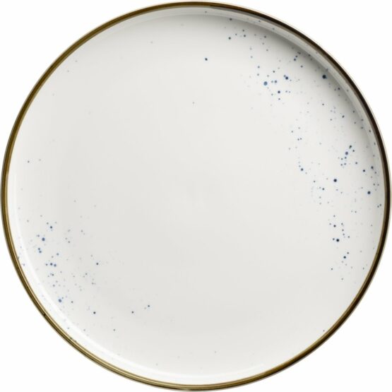 Mäser Plytký tanier Pintar White modré bodky 27 cm