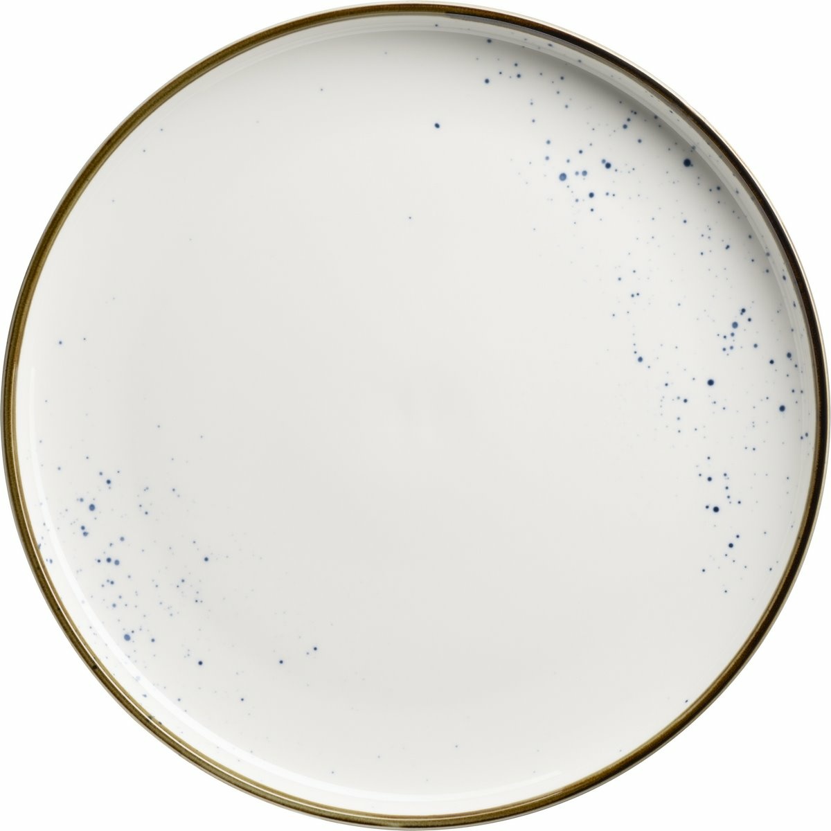 Mäser Plytký tanier Pintar White modré bodky 27 cm