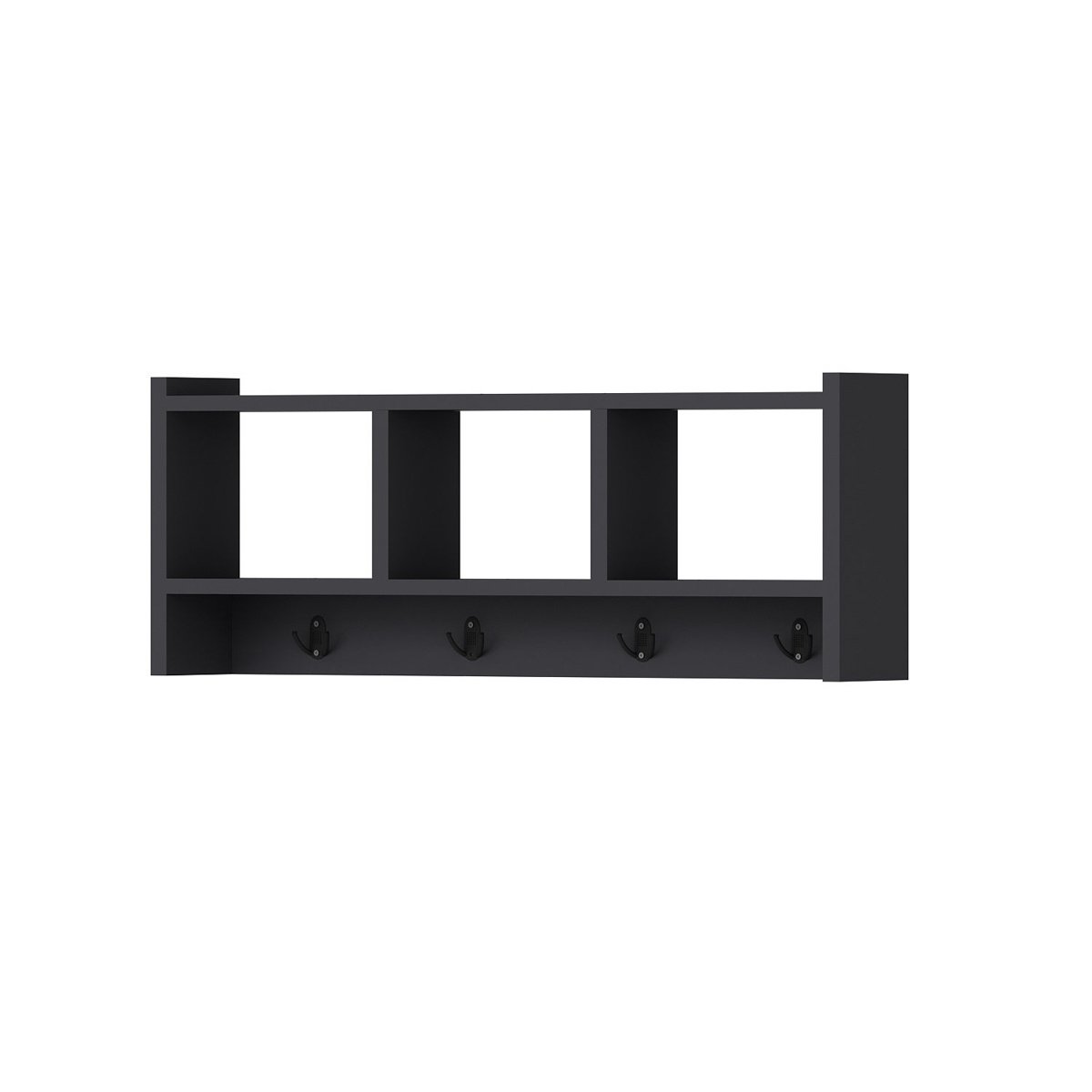Nástenný vešiak Midnight Anthracite