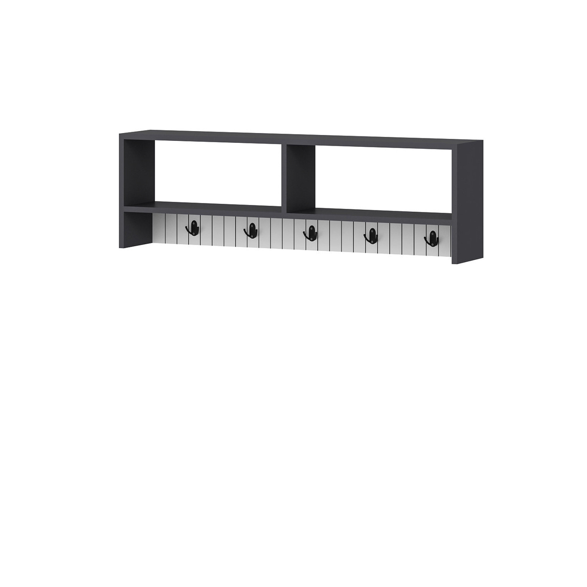 Nástenný vešiak Sarandon Anthracite White