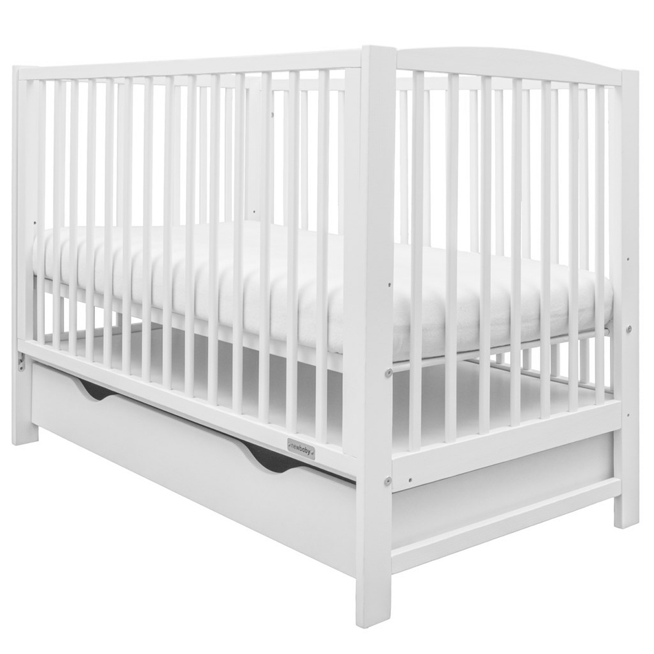 New Baby Detská postieľka Lilly so sťahovacou bočnicou a zásuvkou