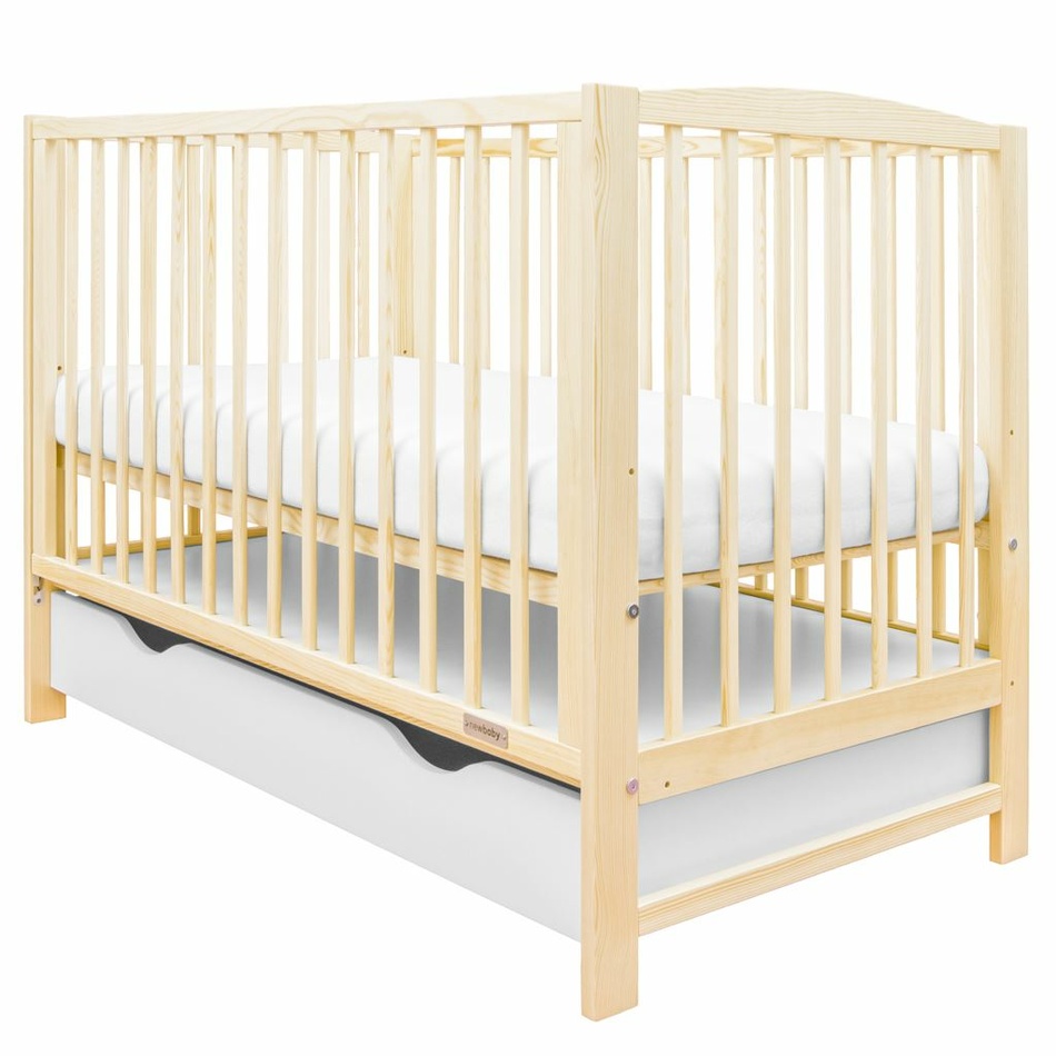 New Baby Detská postieľka Lilly so sťahovacou bočnicou a zásuvkou