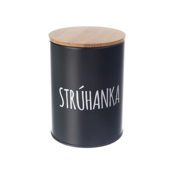 Dóza plech/bambus pr. 11 cm Strúhanka BLACK SK