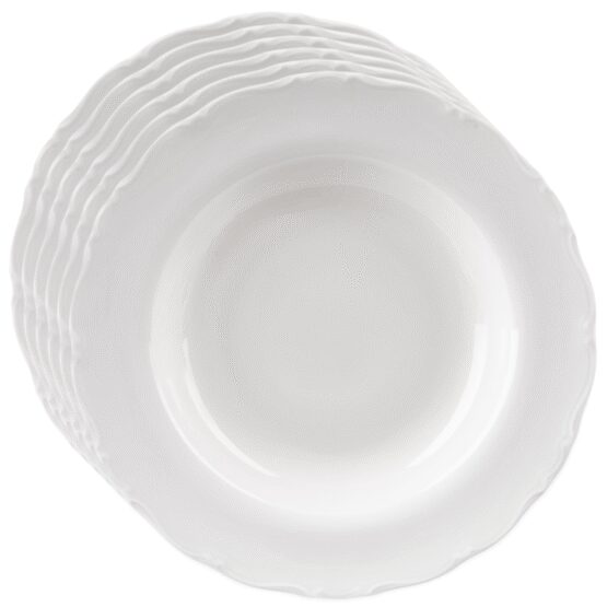 Orion Sada porcelánových hlbokých tanierov Mona sokrajom 6 ks