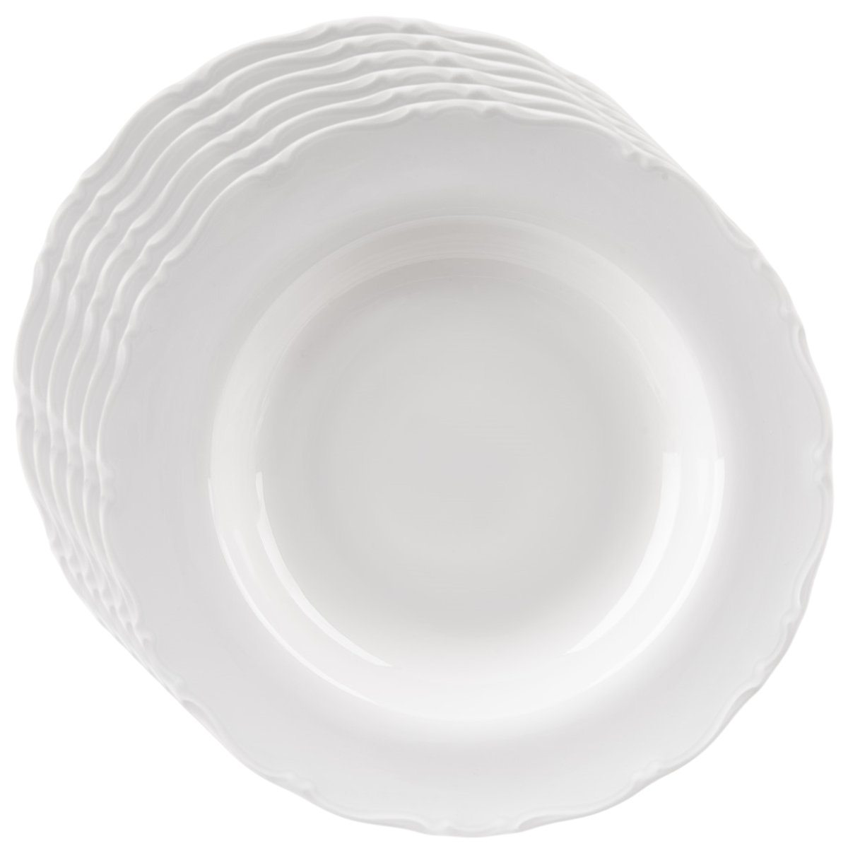 Orion Sada porcelánových hlbokých tanierov Mona sokrajom 6 ks