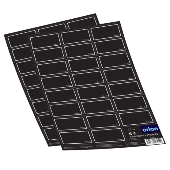 Orion Sada samolepiek na korenie BLACK 2 x 23 ks