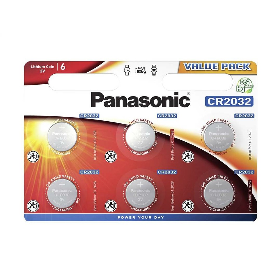 Panasonic Sada batérií CR-2032EL/6BW