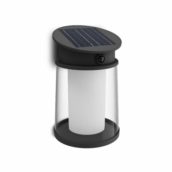 Philips Juda UltraEfficient solárne LED svietidlo so senzorom čierna