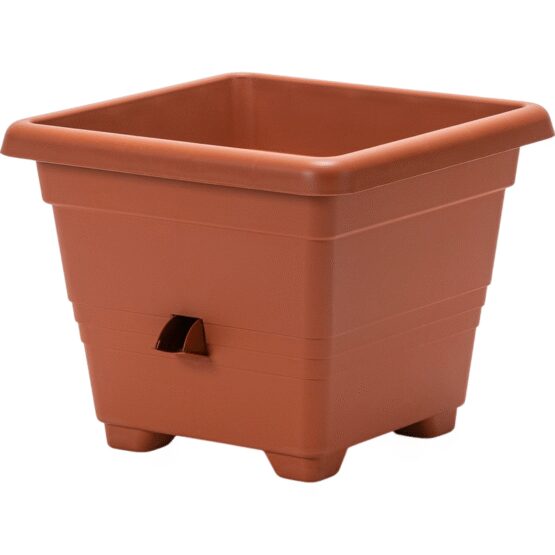 Plastia kvetináč samozavlažovací Bergamot - 35x35 cm teracota