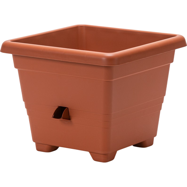 Plastia kvetináč samozavlažovací Bergamot - 35x35 cm teracota